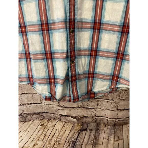 Timberland Shirt Mens Large Multicolor Plaid Button Up Regular Fit Cotton - Picture 8 of 14